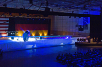 La cérémonie de présentation de l'Euro Hawk le 8 octobre à Palmdale.