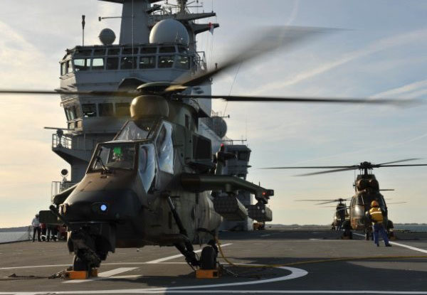 Le Mistral avait déjà accueilli le 27 novembre dernier l’hélicoptère russe Ka-52 à Saint-Pétersbourg.