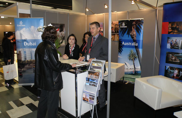 Le stand Emirates à l'EVP 2010