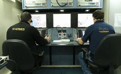 Poste de contrôle du Hermes 900 et 450