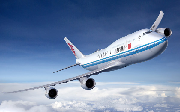 Le Boeing 747-8I aux couleurs d'Air China