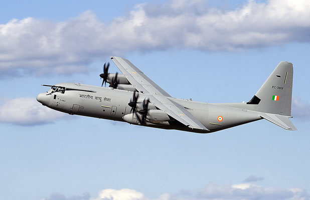 1er vol du C-130J-30 en Inde