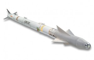 Un missile air-air AIM-9X Sidewinder.