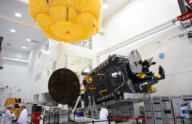 Le satellite de télécommunications Chinasat 9 (aussi appelé Zhangxing 9).