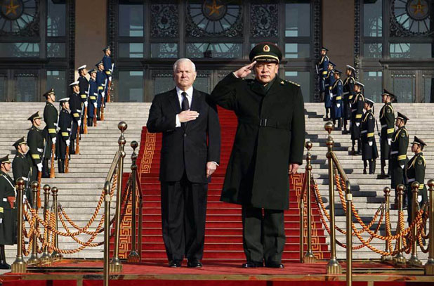 Robert Gates à Pékin en janvier 2011.