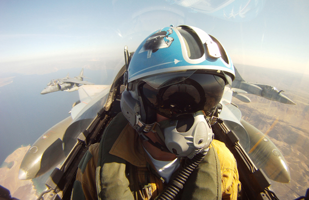 FFDj à l'entraînement durant un combat aérien franco-américain.