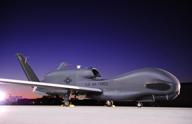 ASIP Block 30M RQ-4B Global Hawk glamour shoot at Edwards Hangar