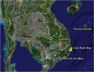 La base de Cam Rahn Bay au Vietnam.