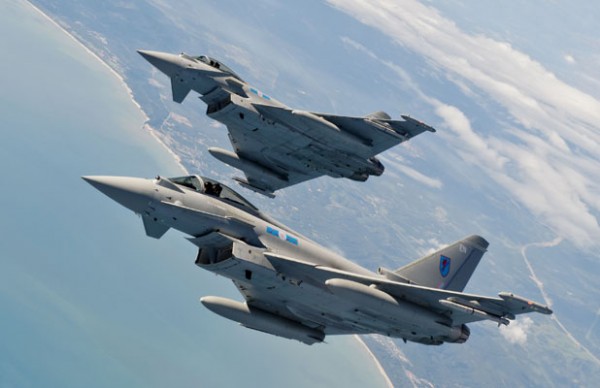 RAF 6 Squadron Eurofighter Typhoons on Exercise Bersama Lima 11 in Malaysia