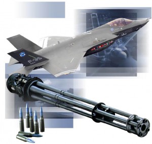 Le canon Gatling avec les munitions PGU-33.