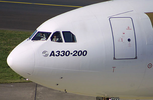 Les sondes Pitot d'un A330