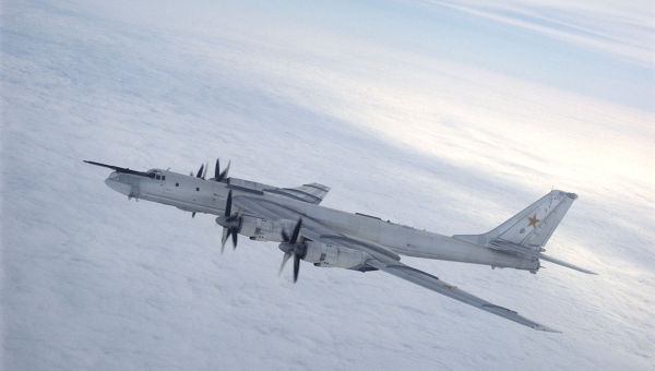 Un bombardier stratégique russe Tu-95MS.