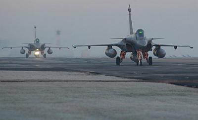 Des Rafale au décollage