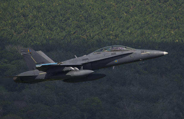 F-18D Malaisien durant l'exercice Bersama Shield en 2010
